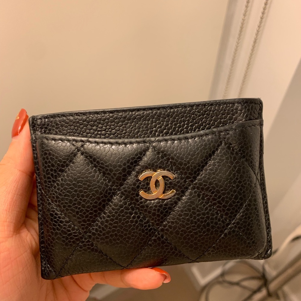 Authentic Chanel card holder